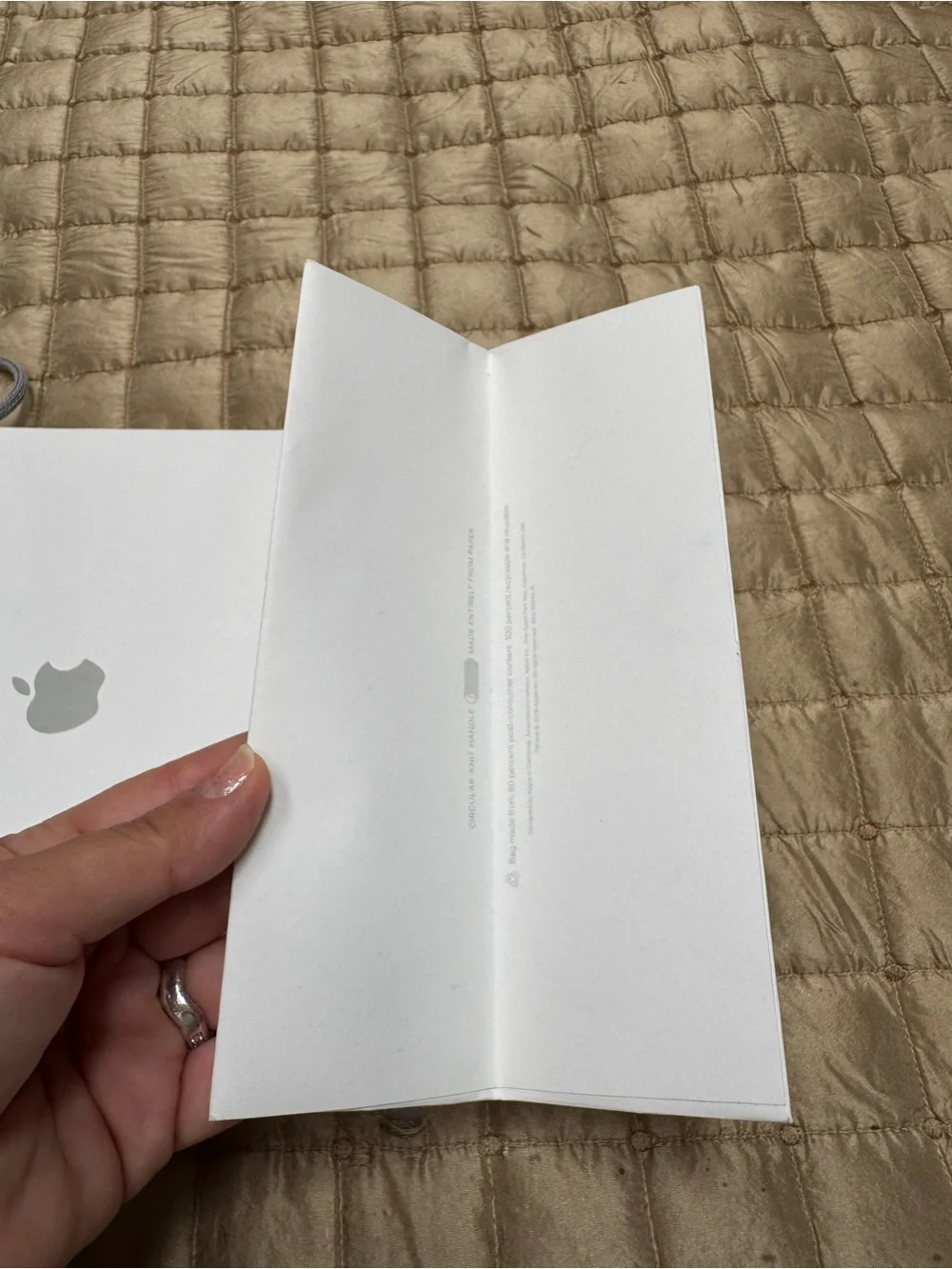 Apple shopping bag